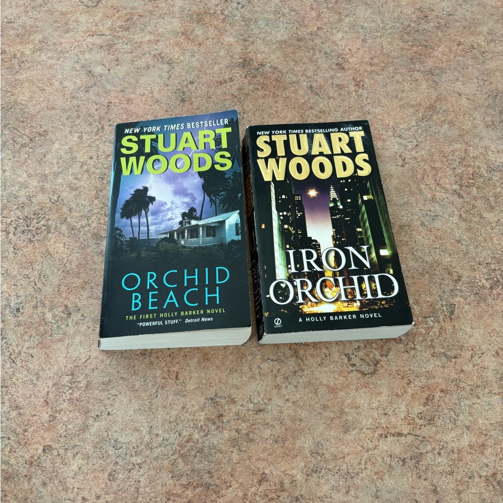 Stuart Woods Orchid Beach & Iron Orchid Paperback